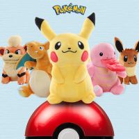 {Icc toy}2022 Original Pokemon Pikachu ตุ๊กตา Plush Bulbasaur Squirtle Charmander Charizard Eevee Snorlax Jigglypuff Psyduck เด็กคริสต์มาส