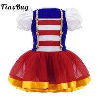 【cw】 Circus Ringmaster Tutu Kids Toddlers Dancing Ballet Leotard Costumes Performance Outfit 【hot】