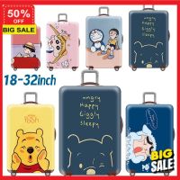 DDluggage cover ถุงคลุมกระเป๋าเดินทาง suitcase cover ผ้าคลุมกระเป๋าเดินทาง กระเป๋าเดินทาง  ผ้ายึดได้เยอะ กันฝุ่น กันรอย สวมใส่ได้ ข้น 20/22/24/26/28 นิ้ว ทนทาน ป้องกันรอย