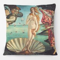 European Retro Vintage Famous Paintings Cushion Covers Venus The Girl with a Pearl Earring Print Pillow Case