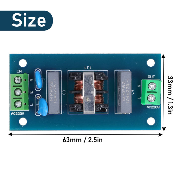 บอร์ดกรอง2a-โมดูลพลังงานกรองสัญญาณรบกวนขนาดเล็ก220v-ขนาดเล็กสำหรับอุปกรณ์อัตโนมัติสำหรับเครื่องมือวัดที่แม่นยำ