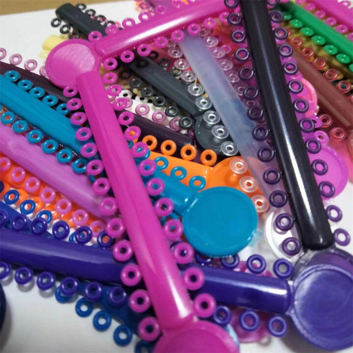 1040 Pcs/Pack Dental Orthodontics Ligature Ties Elastic Rubber Bands