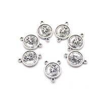 [COD] 7x10 sets/bag ancient silver angel accessories rosary necklace two-hole three-hole alloy