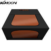 KKmoon TEVOUP ACMER-R10เครื่องแกะสลักแบบ La-Ser พร้อมช่องระบายอากาศผ้าที่พับได้ฝาครอบป้องกันปลอดภัยกันไฟกันฝุ่น Pelindung Mata ที่ปล่อยควันขนาดใหญ่700*700*350มม.