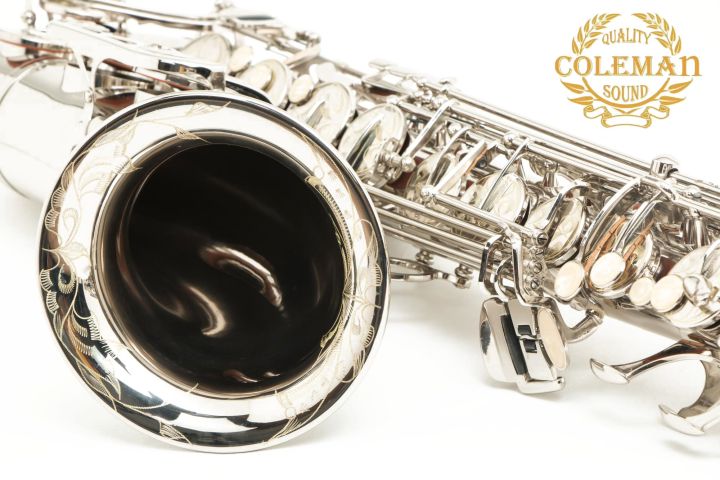 แซกโซโฟน-saxophone-tenor-coleman-clc-553t-nickel-plated