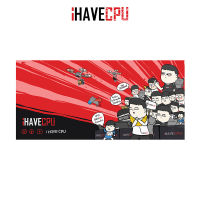 iHAVECPU MOUSE PAD (แผ่นรองเมาส์) iHAVECPU LIMITED BLACK-RED (850mm x 400mm x 3mm)