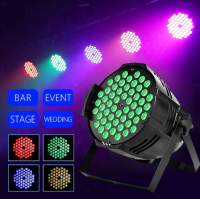 Par Light LED 54x3W หลอดไฟสีเต็มรูปแบบ/ไฟกลางคืนบนเวที/Disco Par Light/งานแต่งงาน/ปาร์ตี้/งานอีเวนต์