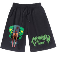 2023 newAnime  Chainsaw Man Shorts Man Woman Casual Loose Beach Cotton Short Pants