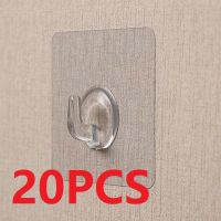 Transparent Plastic Duty Wall for Office No Trace Scratch Adhesive Hooks