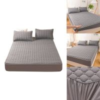 Thick Quilted Bed Sheet Mattress Cover Soft Breathable Elastic Fitted Sheet with Deep Pocket Bed Linen Cover