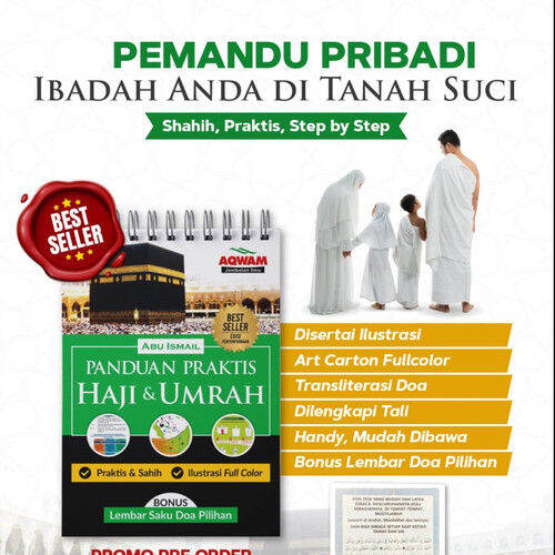 Buku Panduan Haji Umrah Praktis Mudah Shahih Full Color Aqwam