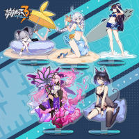 Honkai Impact 3อะคริลิคป้ายให้ยืน Seele Vollerei Elysia Yae Sakura Raiden Mei อนิเมะเกมของตกแต่งอะคริลิก