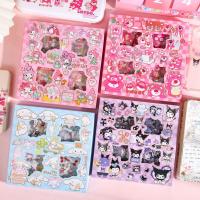 100 แผ่น Sanrio อบเชยคุโรมิสติกเกอร์น่ารักสติกเกอร์การ์ตูนใสกล่องของขวัญเครื่องเขียน DIY