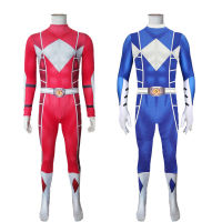 ไดโนเสาร์ฮาโลวีนอะนิเมะ Rangers เสื้อรัดรูป cosplay Mighty Morphin Power