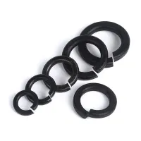 M2 M3 M4 M5 M6 M8 M10 M12 Black Spring Washer Heavy-duty Spring Washer Anti-loose Thickened Hua Sijie Bullet Washer