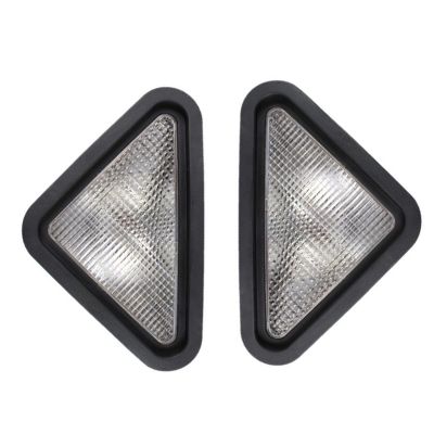 2PCS Skid Steer Loader LED Headlight Lamp Assembly Replacement Parts for Bobcat S100 S130 S150 S160 S175 S185 S205 6718042,6718043