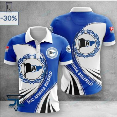 new Summer style1 2023 ARRIVE design dsc arminia bielefeld F.C 3D high-quality polyester quick drying 3D polo shirt, style42xl (contact online for free customization of name) high-quality