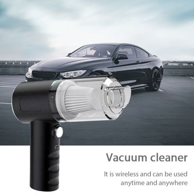 【LZ】☏❣♠  Car Vacuum Cleaner 1200mAh Car Hoover 2 in 1 Small Air Duster USB Charging Wireless Dust Collector Household Cleaning Appliances