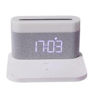 15W Fast Charging Wireless Charger Night Light Clock Brightness Adjustable Fast Induction For IPhone Xiaomi Mi Huawei Sansung