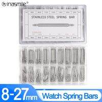 ：》’【 8Mm-27Mm Stainless Steel Spring Bars Watch Strap Spring Pins Bracelet Repair Tools Watch Band Link Pin Watchband Accessories