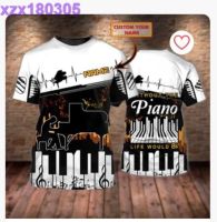 Personalized Piano Tshirt Full Print, Playing Piano Shirts, 3D MenS Piano Tshirt, Pianist T SHIRT