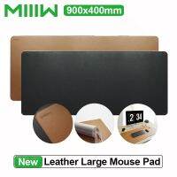 ♧☾℡ Youpin MIIIW Oversized Leather Cork Mouse Pad Double-sided Waterproof Soft Durable 900x400mm Desk Mat