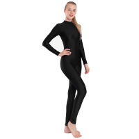 AOYLISEY Women Long Sleeve Turtle Neck Unitard Ballet Spandex One Piece Plus Size Jumpsuits Dance Wear for Men Zentai Costumes