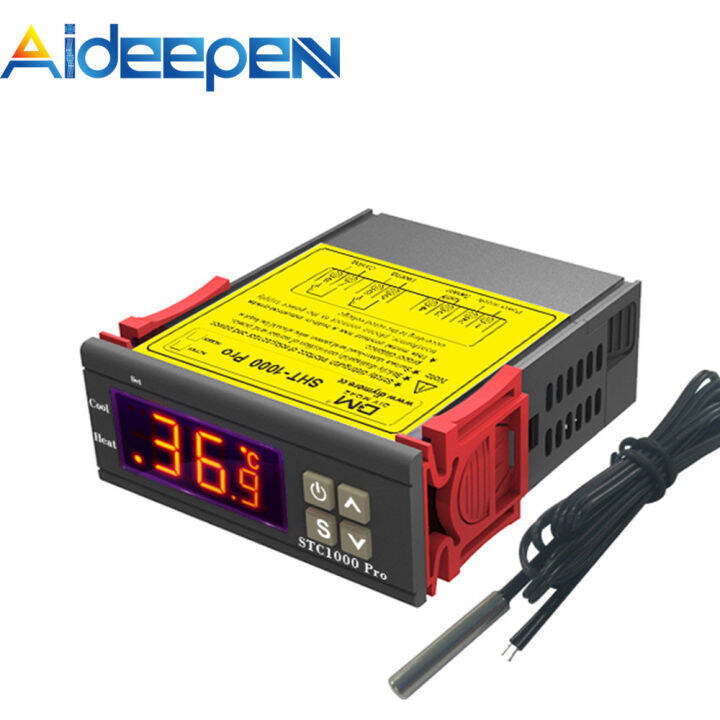 Aideepen Fahrenheit Celsius Temperature Switch STC-1000 PRO Digital ...