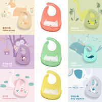 ผ้ากันเปื้อนซิลิโคน พร้อมถาดรองกันเลอะ กันหก นุ่มนิ่มน่าใช้ Silicone Baby Apron