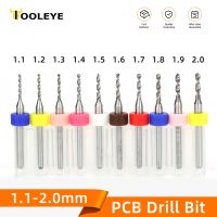 【DT】hot！ 10pcs 1.1-2.0mm PCB Twist Bit Tungsten Carbide Drills Metal Hole Drilling Tools 1/8  Fixed Shank Bits