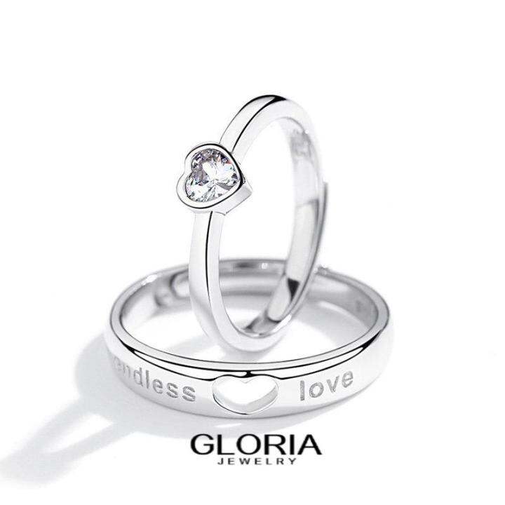 Gloria Jewelry wedding ring for couple minimalist Platinum high quality 