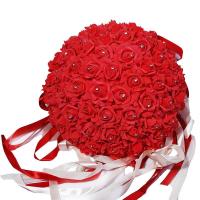 Wedding Artificial Rose Silk Flower Ball Hanging Decoration Centerpiece Flower Kissing Ball Wedding Bouquet Home Party Decor Accessories New