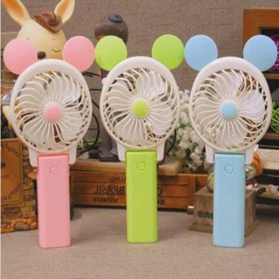 Handy Mini fan พัดลมพกพาขนาดเล็กชาร์จสายUSB ใส่ถ่านลมแรง ส่งฟรี