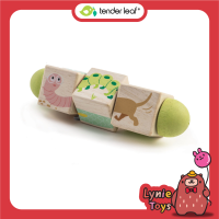 Tender Leaf Toys ของเล่นไม้ ของเล่นเด็กเล็ก บิดจับคู่ธีมสัตว์น้อย Twisting Cubes