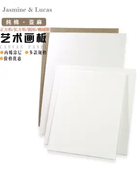 Arteza 5x7” White Blank Canvas Panel Boards, Bulk Pack of 14, 100% Cotton