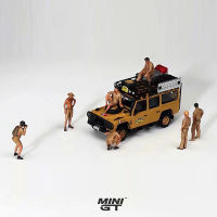 Mini GT 1:64รุ่น Car Land R Defender 110 Camel Trophy 1989โลหะผสม Die-Cast Vehicle Collection