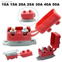 ✵﹍¤ 12V Circuit Breaker amp;Cover Dual Battery Fuse Automatic Reset Car Overcurrent Protector Overload Protector 10A 15A 20A 25A 30A 40A