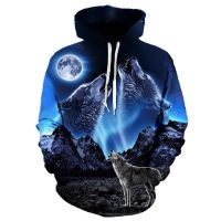 Fashion Wolf Animal 3D Printed Hooded Hoodies Men / Womens Shinning Kids Wolf Design Sweatshirts 3D Harajuku Hoody