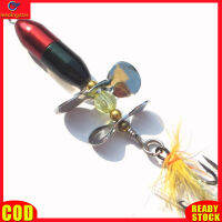 LeadingStar RC Authentic 10g/7cm Rotating Spinner Sequins Fishing Lure With Feather Fishing Tackle For Bass Trout Perch Pike