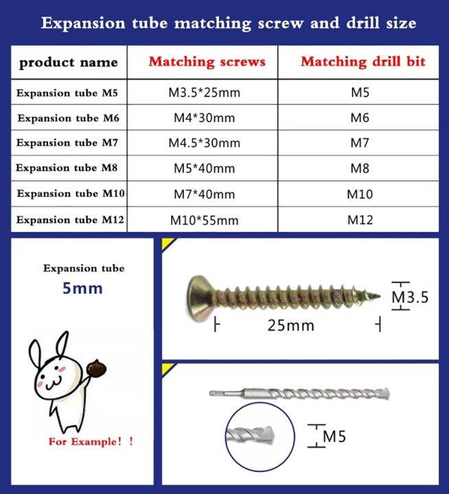 200pcs-plastic-expansion-pipe-m6x30mm-m8x40mm-rubber-plug-plastic-pipe-nylon-column-expansion-screw-anchor-plug-wall-plugs