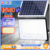 สุดสว่าง รุ่นล่าสุดไฟโซล่าเซลล์ 1000W ไฟภายนอกอาคาร แผง โซล่าเซลล์ solar light โคมไฟโซลาเซลล์ ไฟโซล่าเซลบ้าน ไฟสปอร์ตไลท์ กันน้ำ IP67