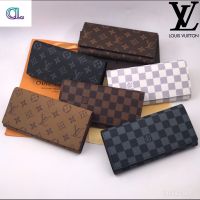 กระเป๋าสตางค์ LV ใบยาว 7.5 นิ้วรุ่น 3 พับมีช่องซิปด้านใน สินค้าขายดี?พร้อมส่ง?