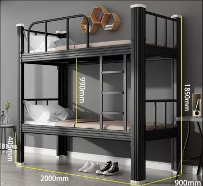 เตียงสองชั้น หอพักนักเรียนเตียงพนักงานหอพักเตียงสองชั้น เตียงเหล็กสองชั้น เตียงมีความทนทาน เตรียงนอน2ชั้น เตียงนอน2ชั้น เตียง2ชั้น