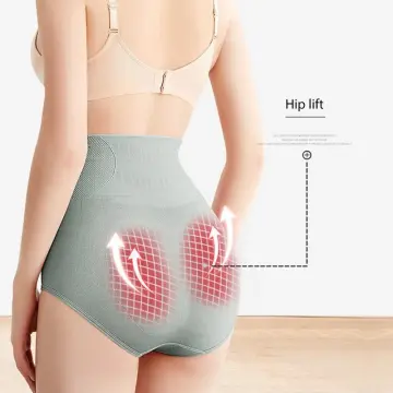 FINETOO Women High Waist Shaping Panties Breathable Body Shaper Slimming Tummy  Underwear Butt Lifter Control Panties Shaperwear