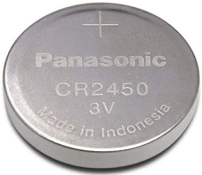 (แพ็คน้ำเงิน)ถ่าน Panasonic CR2450 Lithium 3V จำนวน 1 ก้อน ของแท้