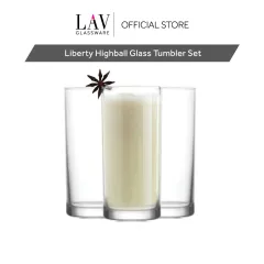 LAV Liberty 6 - Piece 12.25oz. Glass Highball Glass Glassware Set