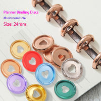 25pcs 24mm Mushroom Hole Binder Rings Plastic Planner Binding Discs Binder Notebook Discs Binder Mushroom Rings Binding Supplies