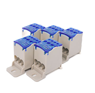 เทอร์มินัลบล็อกจั้มเปอร์สายไฟ TERMINAL BLOCK  UKK-80A  690V  กล่องกระจายราง Din 1 ในตัวเชื่อมต่อสายไฟอเนกประสงค์กล่องรวมสายไฟ UKK-80A  690V