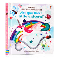 Are you there little unicorn? Little peep through books English original picture book hole Book Childrens Enlightenment paperboard touch Book parent-child interaction