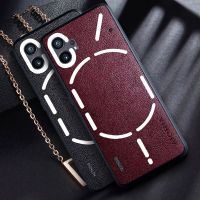 Case for Nothing Phone 1 funda Vintage luxury solid color PU leather phone cover funda for nothing phone 1 case capa